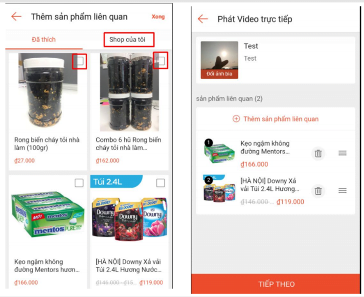 Tính năng livestream cho người bán hàng trên Shopee Live 4