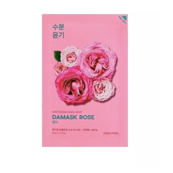 Set 10 mặt nạ giấy Holika Holika chiết xuất hoa hồng Damask Pure Essence Mask sheet 23ml x 10_Damask Rose 68098 1