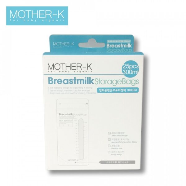 Túi Trữ Sữa Cảm Biến Nhiệt Mother-K Hàn Quốc 300ml (25c) 1