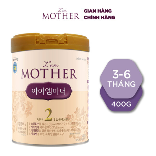 Sữa bột Iam Mother 2 - 400g Dành cho trẻ từ 3 đến 6 tháng tuổi 1